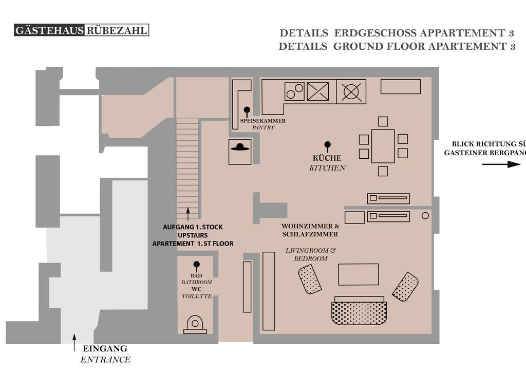 Gaestehaus Ruebezahl Bad Hofgastein Zimmer foto