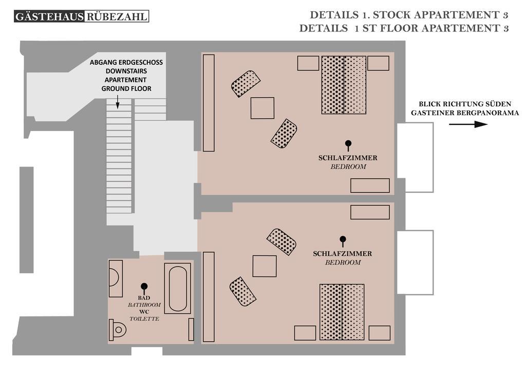 Gaestehaus Ruebezahl Bad Hofgastein Zimmer foto